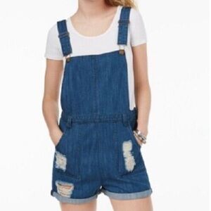 Tinseltown Denim Romper Shorts Overall size Small